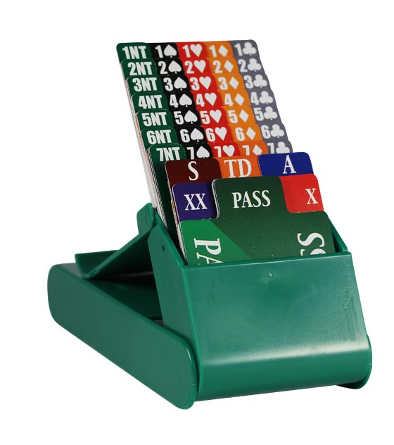 Lion Club Bidding Device with Cards (Set of 4, Green)
